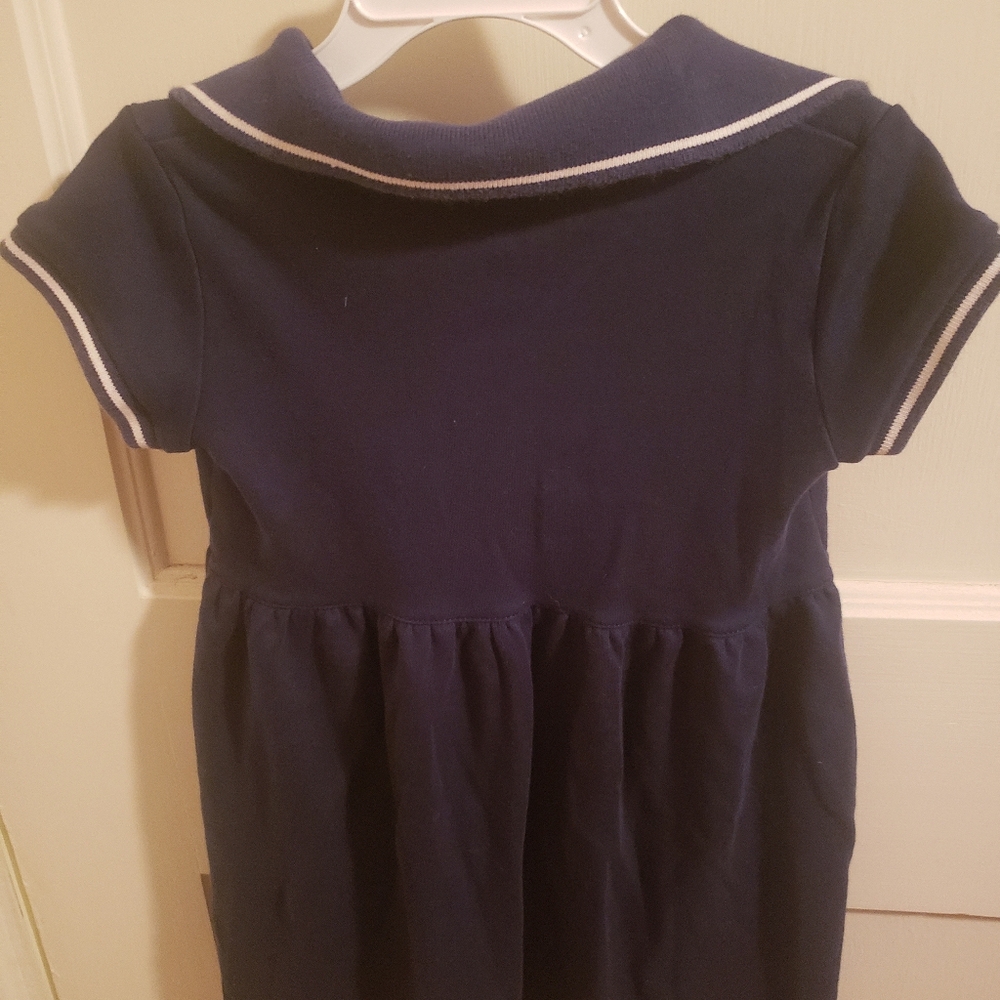 Ralph Lauren Blue collared Polo dress - Picture 2 of 3
